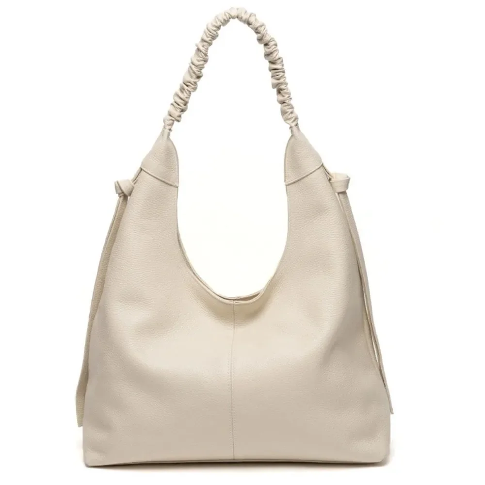 Laggo Genuine Leather Gold  Bella Hobo Bag / Excellent